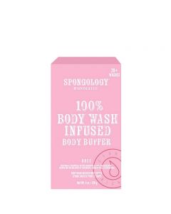 SPONGOLOGY BODY BUFFER - ROSE 20+ washes, 120g